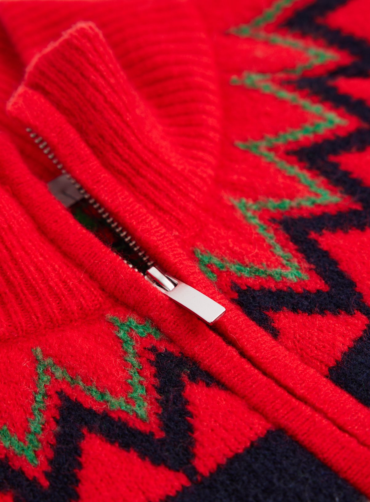 Family Matching Bright Fairisle Half Zip Jumper XXL - Image 4 thumbnail